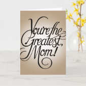 Je bent de beste moeder kaart (Gele Bloem)