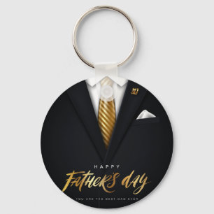 Je bent de beste pap ooit Black Gold Vaderdag Sleutelhanger