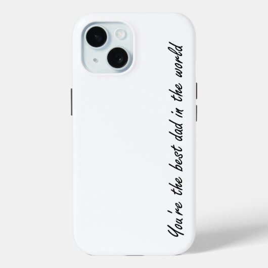 Je bent de beste vader ter wereld - Wit - Case-Mate iPhone Case (Achterkant)
