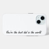 Je bent de beste vader ter wereld - Wit - Case-Mate iPhone Case (Achterkant (horizontaal))