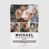 Je bent de beste van Par | 4 Foto Golfhanddoek (Voorkant)