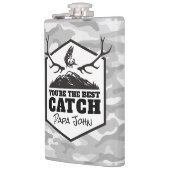 Je bent de beste vangst gepersonaliseerde gift heupfles (Links)