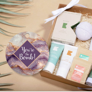 Je bent de Bom Kerst Spa Favor Tags | Vakantie Bedankjes Labels