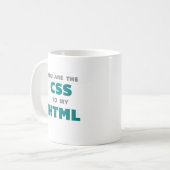 Je bent de CSS van mijn HTML - koffie-mok Koffiemok (Voorkant links)