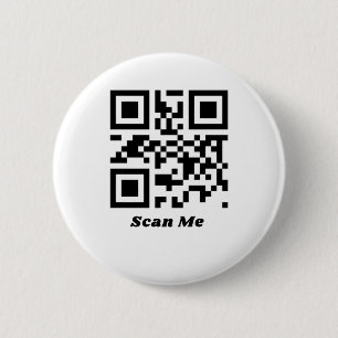Je bent de Cute qr-code Ronde Button 5,7 Cm