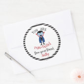 Je bent de Halloweenpartij van Fantastic Kind Ronde Sticker (Envelop)