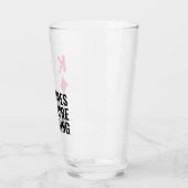 Je bent de koning Gepersonaliseerde Poker Beer Glas (Links)