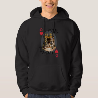 Je bent de koningin van mijn hart rode hartkat moe hoodie