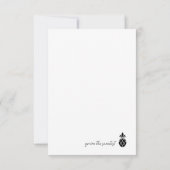 Je bent de liefste zwarte anananas Hartelijk dank Bedankkaart (Achterkant)