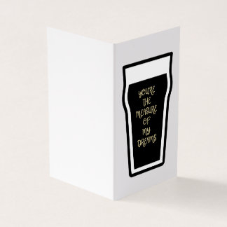 Je bent de maat van mijn dromen - Ierse tekst Kaart