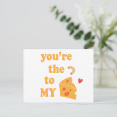 Je bent de mac van mijn kaas - Fun romantic quote Briefkaart (Staand voorkant)