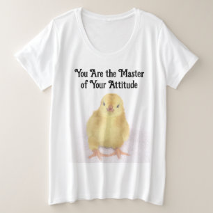 Je bent de Meester van je Attitude Grote Maat T-shirt