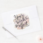 Je bent de moeite waard Sticker (Envelop)