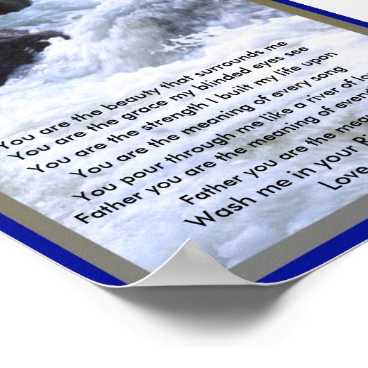 Je bent de schoonheid die me omringt met Poster (Hoek)