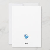 Je bent de wereld blauwe vaderdag kaart (Achterkant)