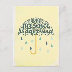 Je bent deprimerend briefkaart