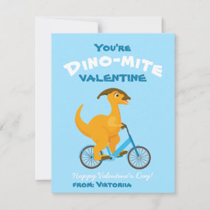 Je bent Dino-mite! Valentijnsdag dinosaurussen voo Feestdagenkaart