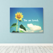 Je bent dol op canvas afdruk (Insitu (Houten vloer))