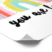 Je bent dol op | Regenboog Poster (Hoek)