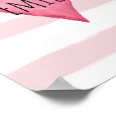 Je bent dol op  roze baby's poster (Hoek)