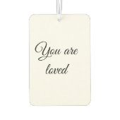 Je bent dol op zonmotivatie citeert een doordacht  luchtverfrisser (Achterkant)