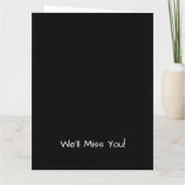 [Je bent dood voor ons] Grappige collega die groot Kaart (Achterkant)