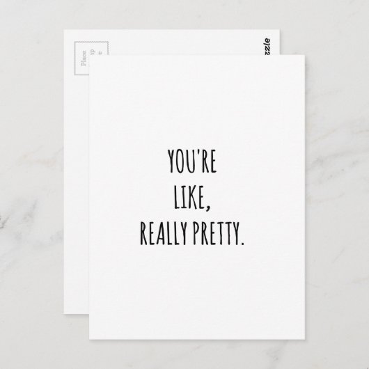 Je bent echt briefkaart (Voorkant / Achterkant)