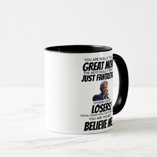 Je bent echt een geweldige moeder, de beste echt,  mok (Voorkant rechts)