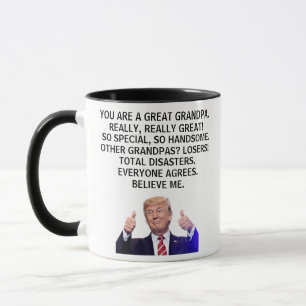 Je bent echt een geweldige opa, Trump Mok