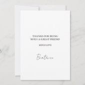 Je bent een Ace Hand Drawn Friendship Kaart (Achterkant)