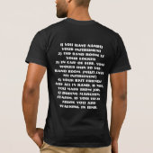 Je bent een baknerd als....  T-shirt (Achterkant)