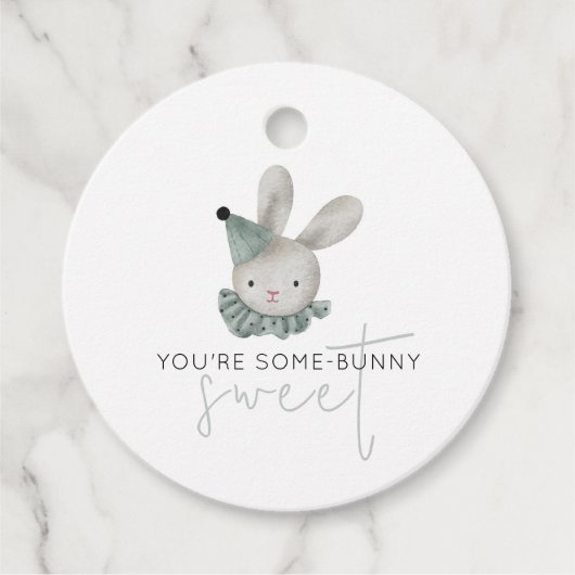 Je bent een beetje Schattig-Bunny-Rustic Bedankjes Labels (Voorkant)