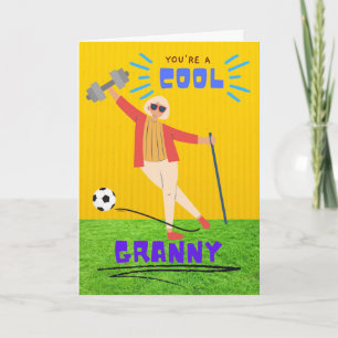 Je bent een Cool Granny Grandouders Day Kaart