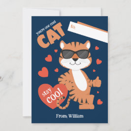 Je bent een coole kat Kinder Valentijnsdag Kaart