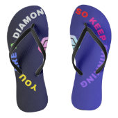 "Je bent een Diamond Teenslipper" Teenslippers (Voetbed)