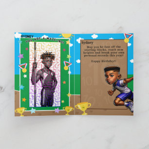 Je bent een-doolhof-ing zwarte jongens track ster  kaart