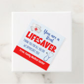 Je bent een echte Lifesaver Nurse Appreciation Bedankjes Labels (In situ)
