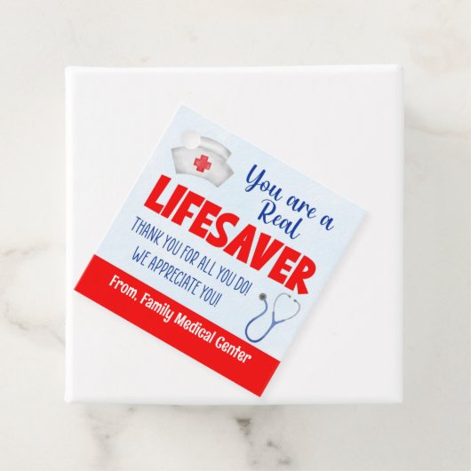 Je bent een echte Lifesaver Nurse Appreciation Bedankjes Labels (In situ)
