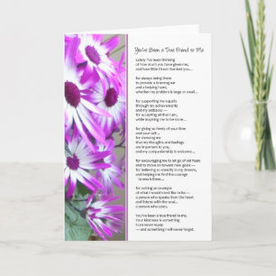 Je bent een echte vriend voor me geweest... bedankkaart