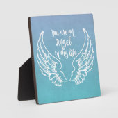 Je bent een engel in mijn levensquote fotoplaat (Voorkant)