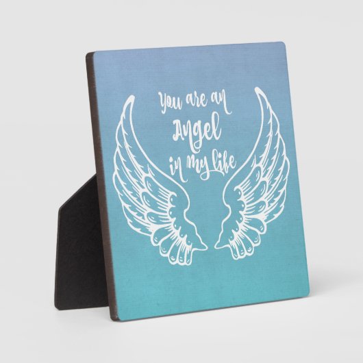 Je bent een engel in mijn levensquote fotoplaat (Voorkant)