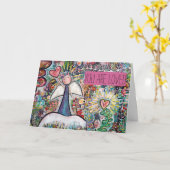 Je bent een engel-kaart kaart (Gele Bloem)