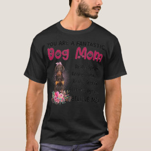 Je bent een Fantastische Dog Mam Happy Moederdag L T-shirt