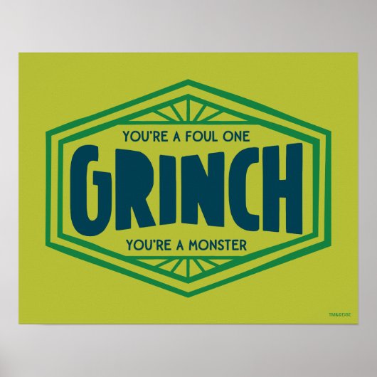 Je bent een Foute One Grinch Poster (Voorkant)