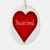 Je bent een geliefd hart-positief Ornament (Rechts)