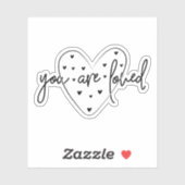 Je bent een geliefde sticker (Vel)