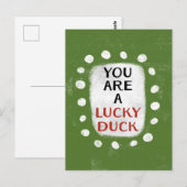 Je bent een geluksvogel Briefkaart (Voorkant / Achterkant)