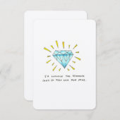 Je bent een gem bedankkaart (Voorkant / Achterkant)