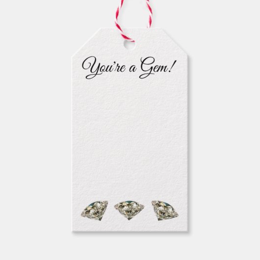 "Je bent een Gem!" Cadeaulabel (Voorkant)