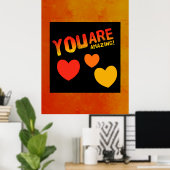 Je bent een geweldig Poster (Thuiskantoor)